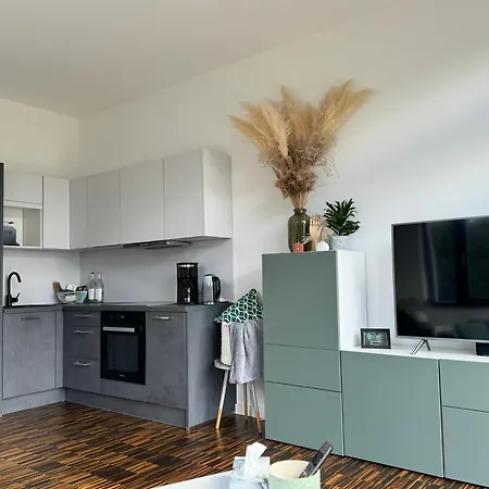 Helle In Architektenhaus Mit Garten Und Pool Lägenhet